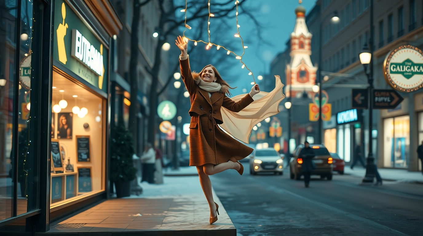 Искусство оживленных световых занавесов